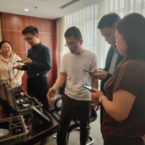 科電公司董事長(zhǎng)竇銳鋒一行赴中國(guó)測(cè)繪學(xué)會(huì)地下管線委員會(huì)考察交流