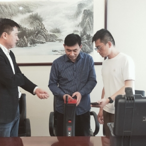 科電公司董事長(zhǎng)竇銳鋒一行赴中國(guó)測(cè)繪學(xué)會(huì)地下管線委員會(huì)考察交流